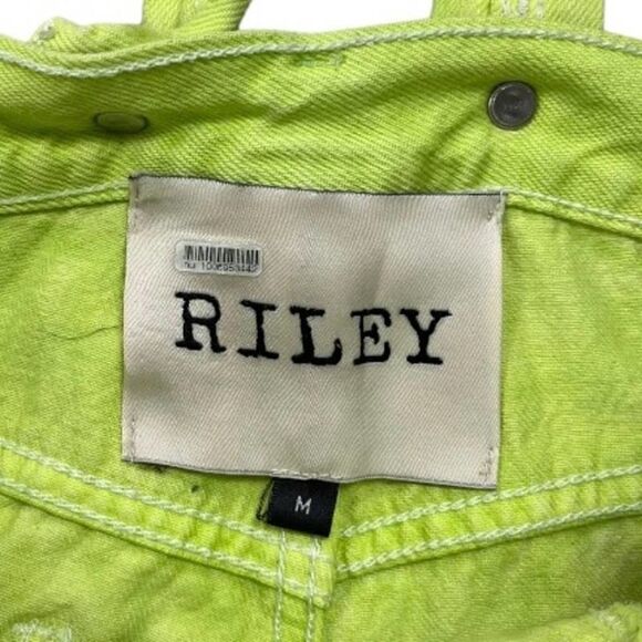 Riley Vintage Matcha Upcycled Tie Dye Overalls Denim Size - Picture 9 of 10